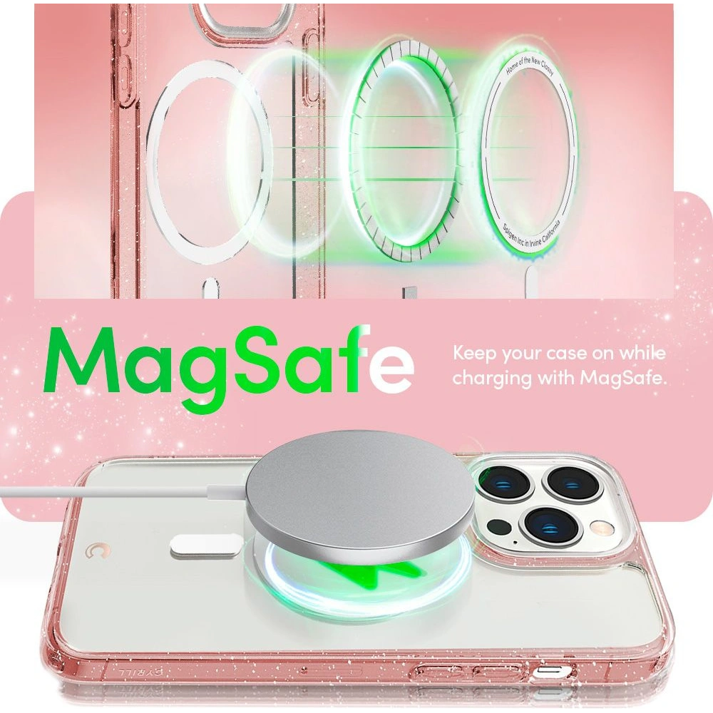 Hurtownia GSM - Etui Spigen Cyrill Shine Mag MagSafe Apple iPhone 14 Pro Glitter Rose - SPN2466 - {ean13} - Hurt