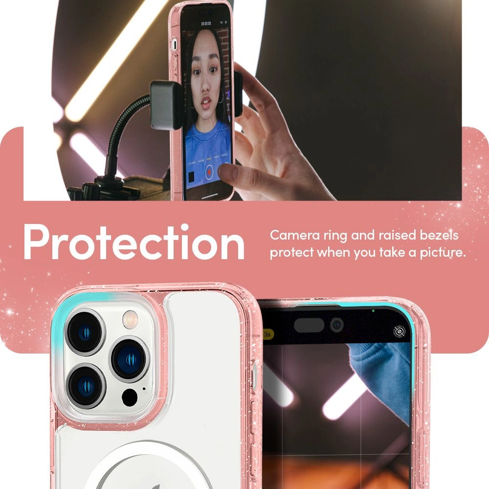 Hurtownia GSM - Etui Spigen Cyrill Shine Mag MagSafe Apple iPhone 14 Pro Glitter Rose - SPN2466 - {ean13} - Hurt