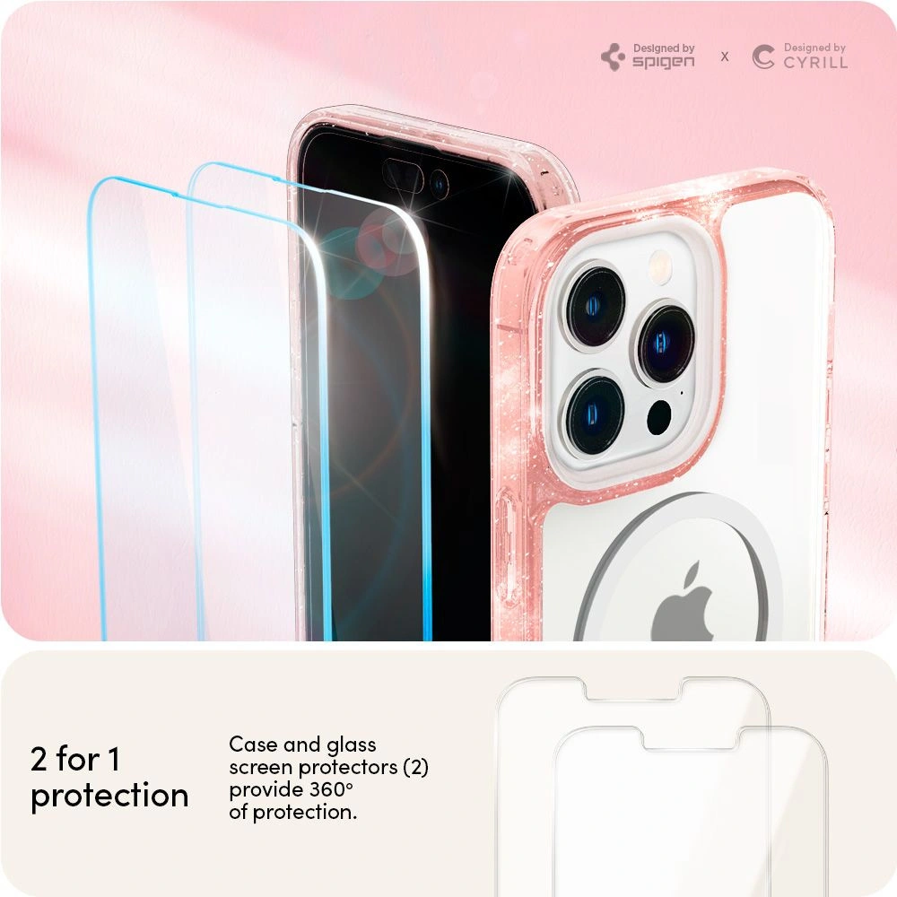 Hurtownia GSM - Etui Spigen Cyrill Shine Mag MagSafe Apple iPhone 14 Pro Glitter Rose - SPN2466 - {ean13} - Hurt