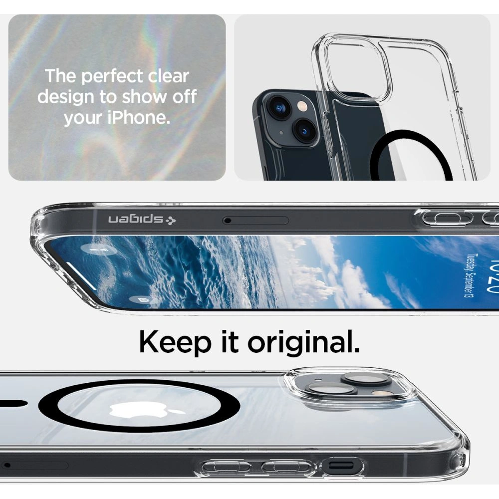 Hurtownia GSM - Case Spigen Ultra Hybrid Mag MagSafe Apple iPhone 14 Plus / 15 Plus Schwarz - SPN2468 - {ean13} - Hurt