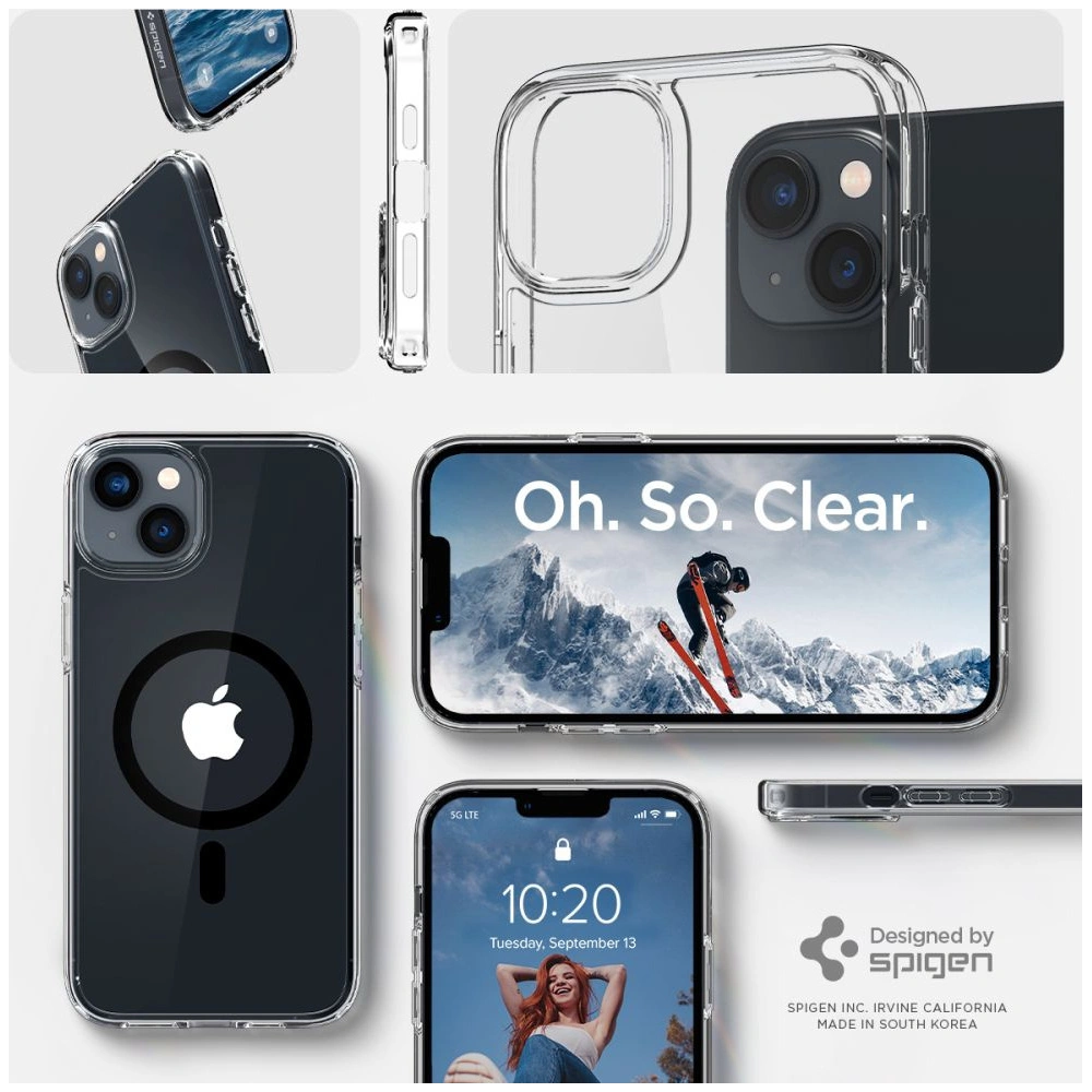 Hurtownia GSM - Case Spigen Ultra Hybrid Mag MagSafe Apple iPhone 14 Plus / 15 Plus Schwarz - SPN2468 - {ean13} - Hurt