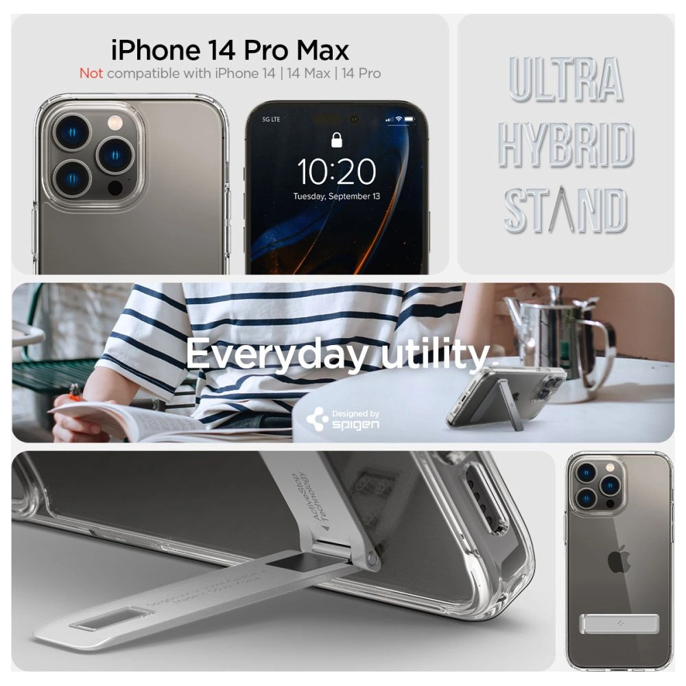 Wholesale Spigen Ultra Hybrid S Apple iPhone 14 Pro Max Crystal Clear - SPN2469 - {ean13} - Hurt