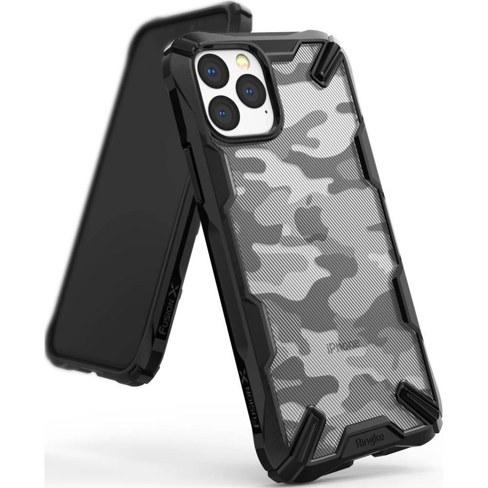 Hurtownia GSM - Etui Ringke Fusion-X Design Apple iPhone 11 Pro Camo (Moro) černé - RGK992MOB - {ean13} - Hurt