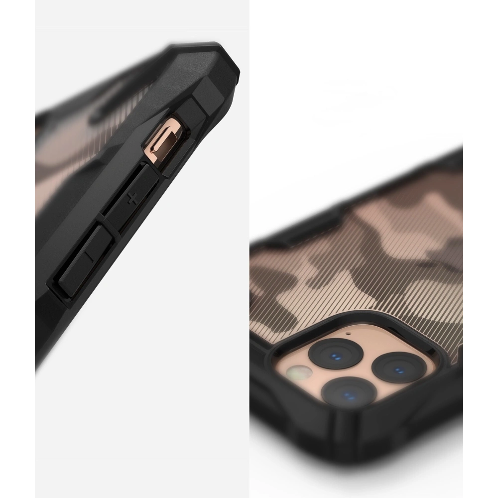 Hurtownia GSM - Etui Ringke Fusion-X Design Apple iPhone 11 Pro Camo (Moro) černé - RGK992MOB - {ean13} - Hurt