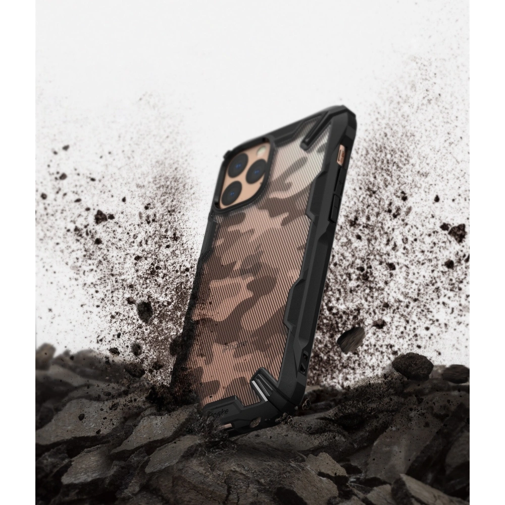 Hurtownia GSM - Etui Ringke Fusion-X Design Apple iPhone 11 Pro Camo (Moro) černé - RGK992MOB - {ean13} - Hurt