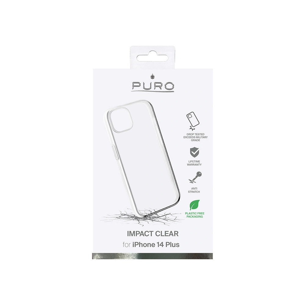 Hurtownia GSM - Case PURO Impact Clear für Apple iPhone 14 Plus / 15 Plus (transparent) - PUR592 - {ean13} - Hurt