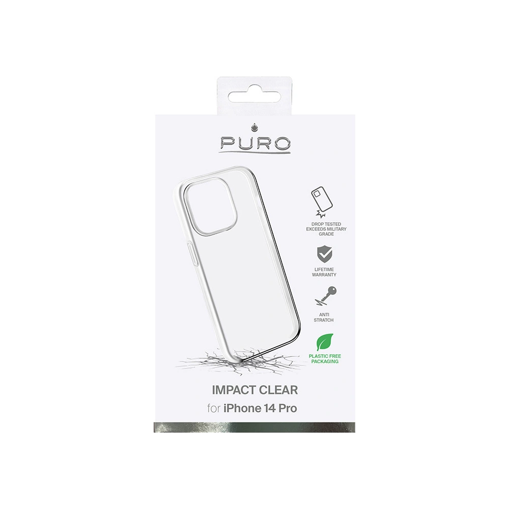 Hurtownia GSM - Etui PURO Impact Clear Apple iPhone 14 Pro (průhledný) - PUR593 - {ean13} - Hurt