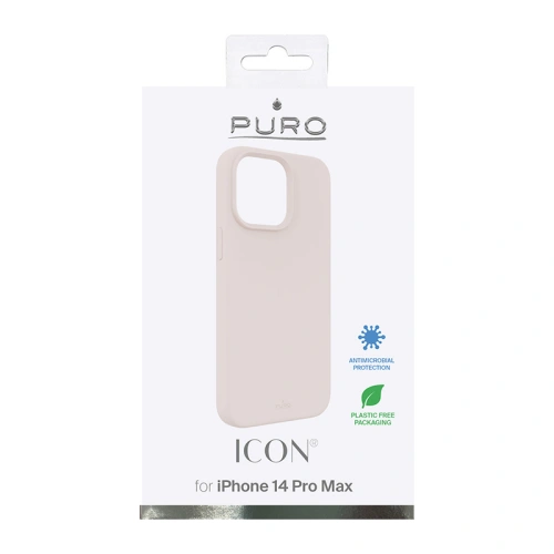 Etui PURO ICON Cover Apple iPhone 14 Pro Max (piaskowy róż)