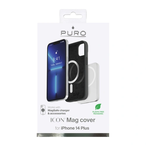 Etui PURO ICON MAG MagSafe Apple iPhone 14 Plus / 15 Plus (Black)