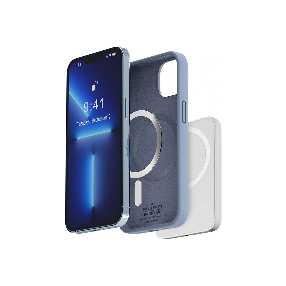 Hurtownia GSM - PURO ICON MAG MagSafe Case für Apple iPhone 14 Plus / 15 Plus (Sierra Blau) - PUR607 - {ean13} - Hurt