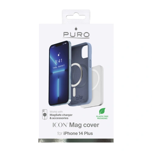 Etui PURO ICON MAG MagSafe Apple iPhone 14 Plus / 15 Plus (Sierra Blue)