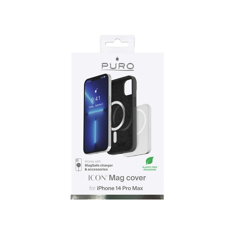 Hurtownia GSM - Case PURO ICON MAG MagSafe für Apple iPhone 14 Pro Max (Schwarz) - PUR611 - {ean13} - Hurt
