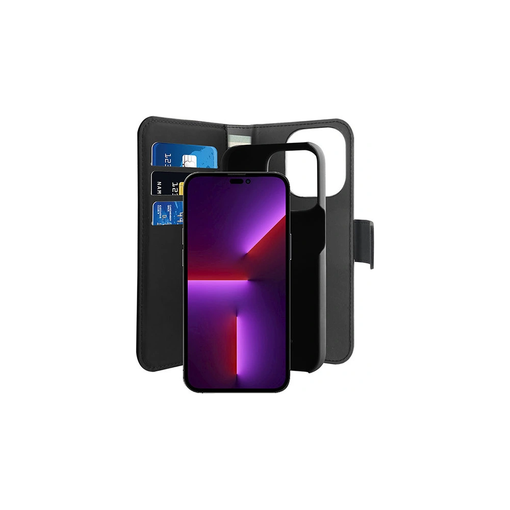 Hurtownia GSM - PURO Wallet Case Abnehmbar 2in1 für Apple iPhone 14 Pro (schwarz) - PUR618 - {ean13} - Hurt
