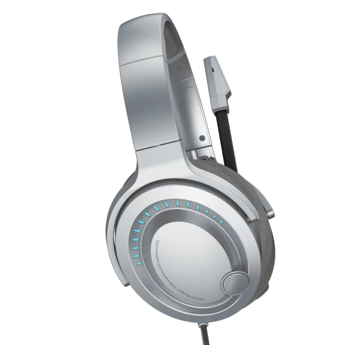 Baseus GAMO słuchawki USB z mikrofonem i pilotem dla graczy szary