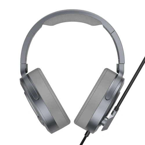 Baseus GAMO słuchawki USB z mikrofonem i pilotem dla graczy szary