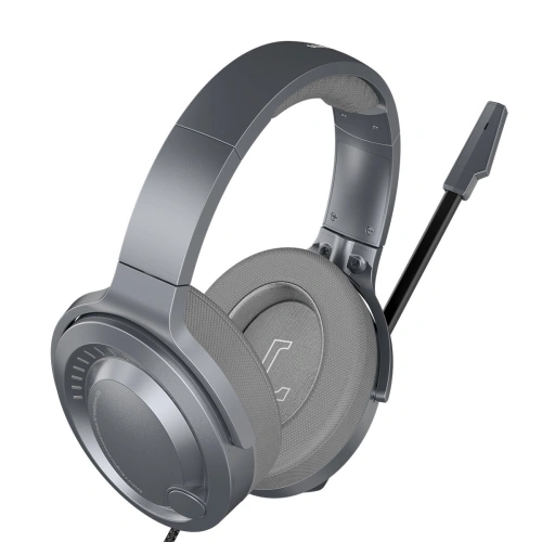 Baseus GAMO słuchawki USB z mikrofonem i pilotem dla graczy szary