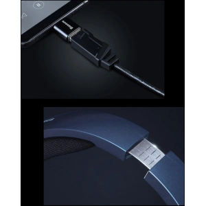 Baseus GAMO USB-Kopfhörer mit Mikrofon und Steuerung für Gamer grau