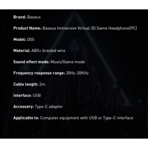 Hurtownia GSM - Baseus GAMO sluchátka USB s mikrofonem a ovladačem pro hráče šedé - BSU3533GRY - {ean13} - Hurt