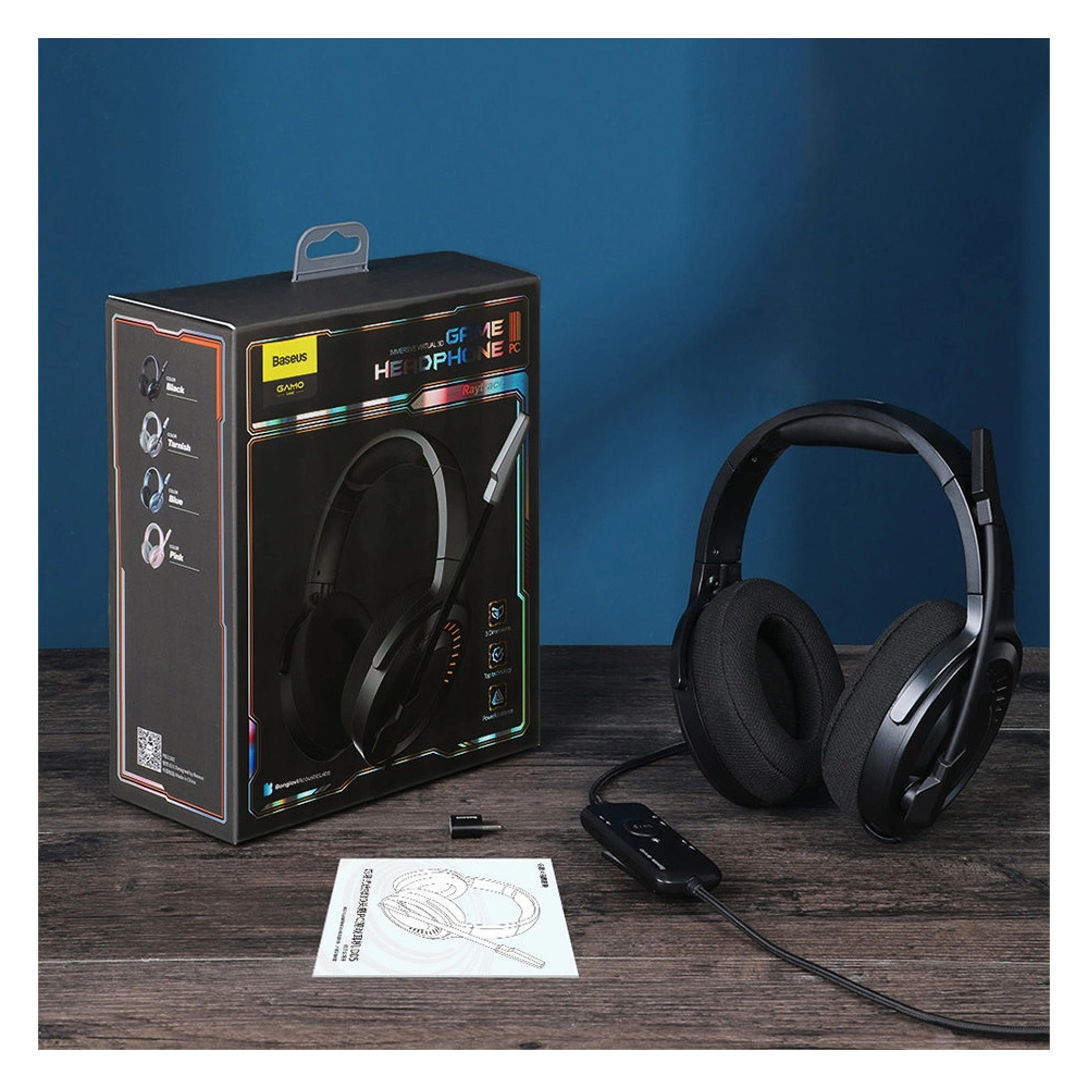 Hurtownia GSM - Baseus GAMO USB-Kopfhörer mit Mikrofon und Steuerung für Gamer grau - BSU3533GRY - {ean13} - Hurt