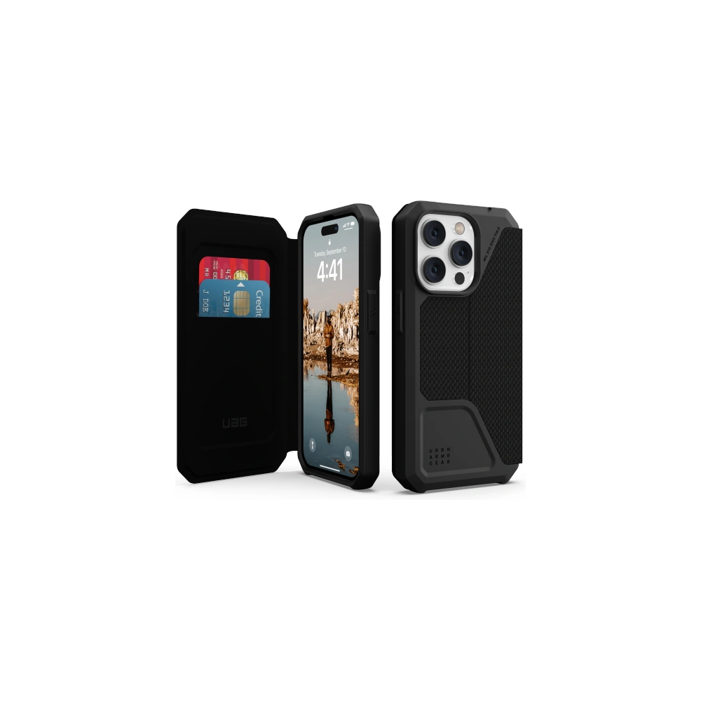 Wholesale UAG Urban Armor Gear Metropolis Apple iPhone 14 Pro Max (kevlar - black) - UAG1107 - {ean13} - Hurt