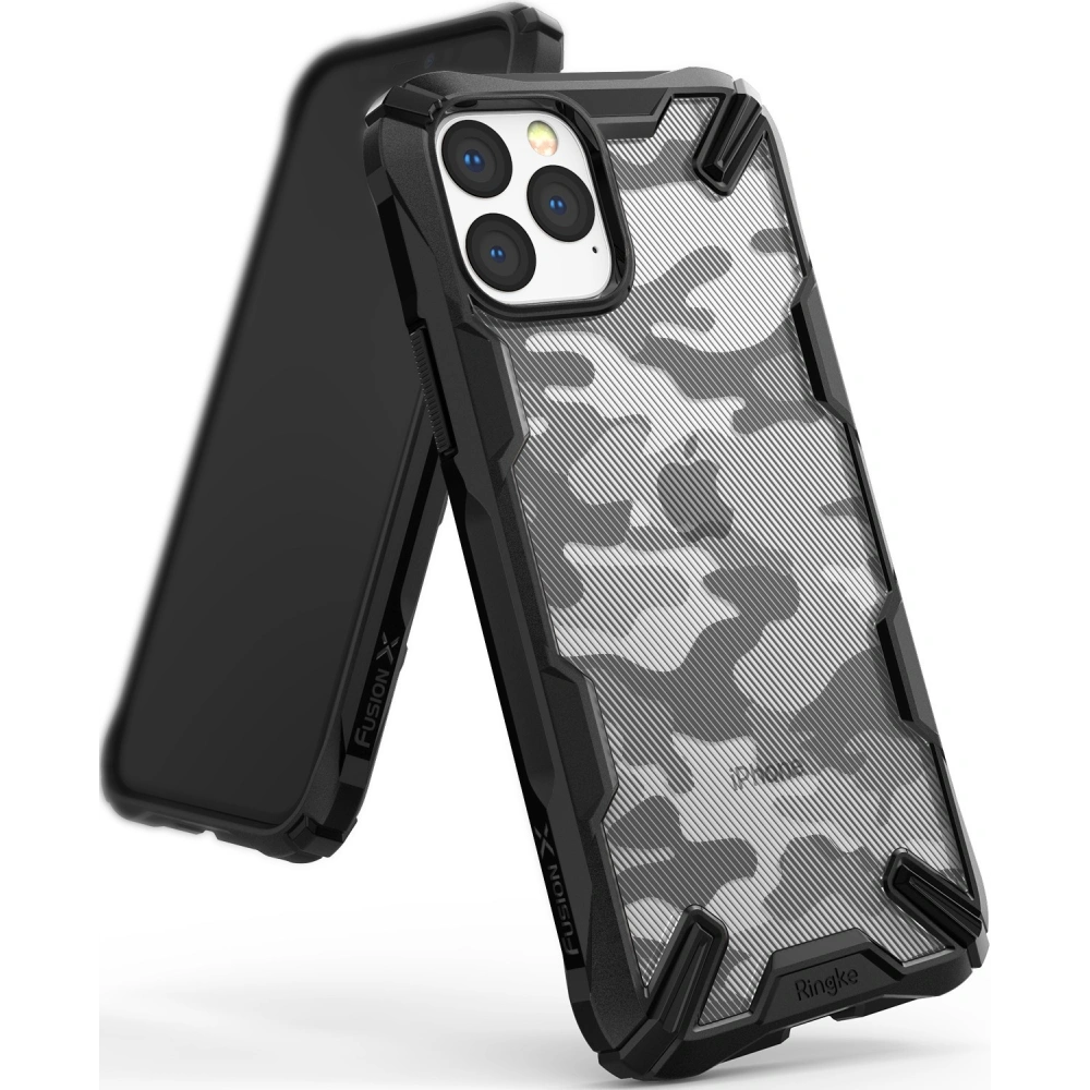 Hurtownia GSM - Etui Ringke Fusion-X Design Apple iPhone 11 Pro Max Camo (Moro) Černá - RGK1001MOB - {ean13} - Hurt