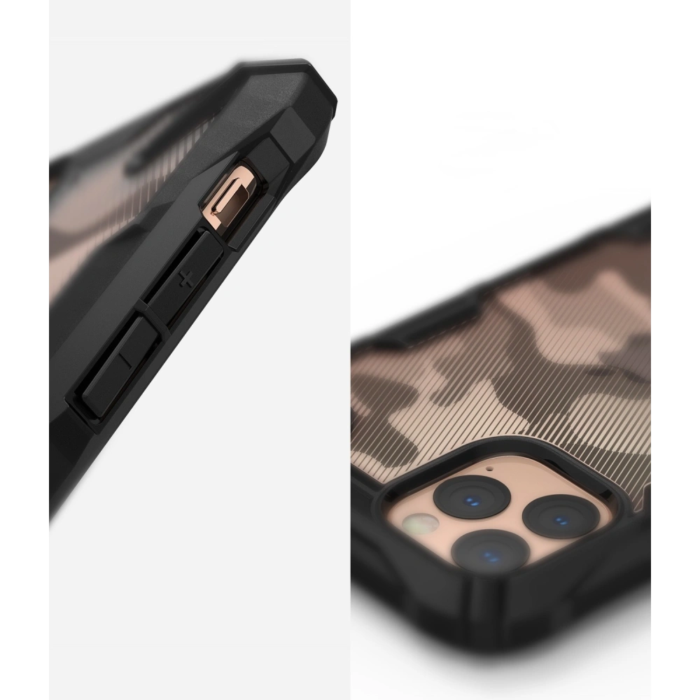 Hurtownia GSM - Etui Ringke Fusion-X Design Apple iPhone 11 Pro Max Camo (Moro) Černá - RGK1001MOB - {ean13} - Hurt