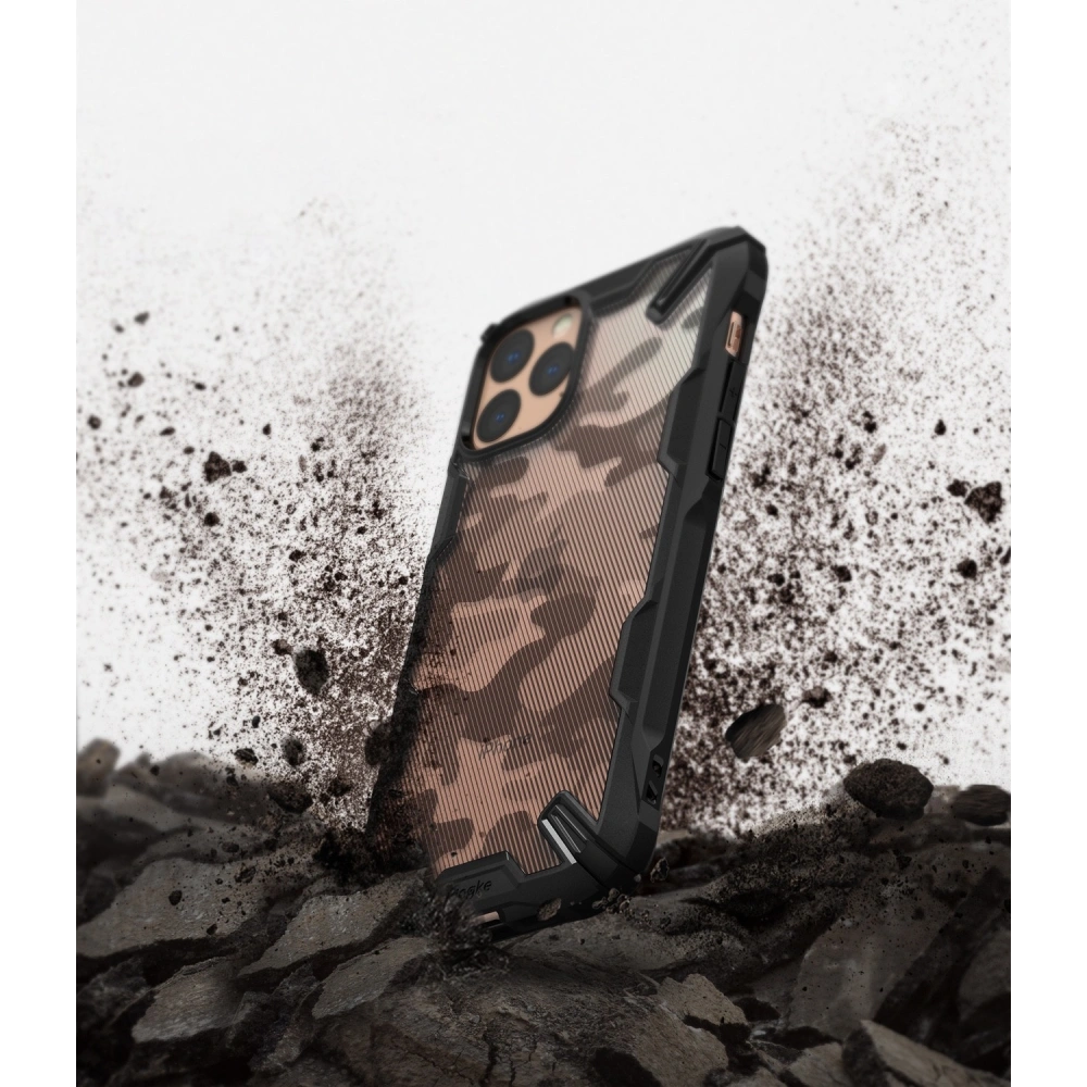 Hurtownia GSM - Etui Ringke Fusion-X Design Apple iPhone 11 Pro Max Camo (Moro) Černá - RGK1001MOB - {ean13} - Hurt