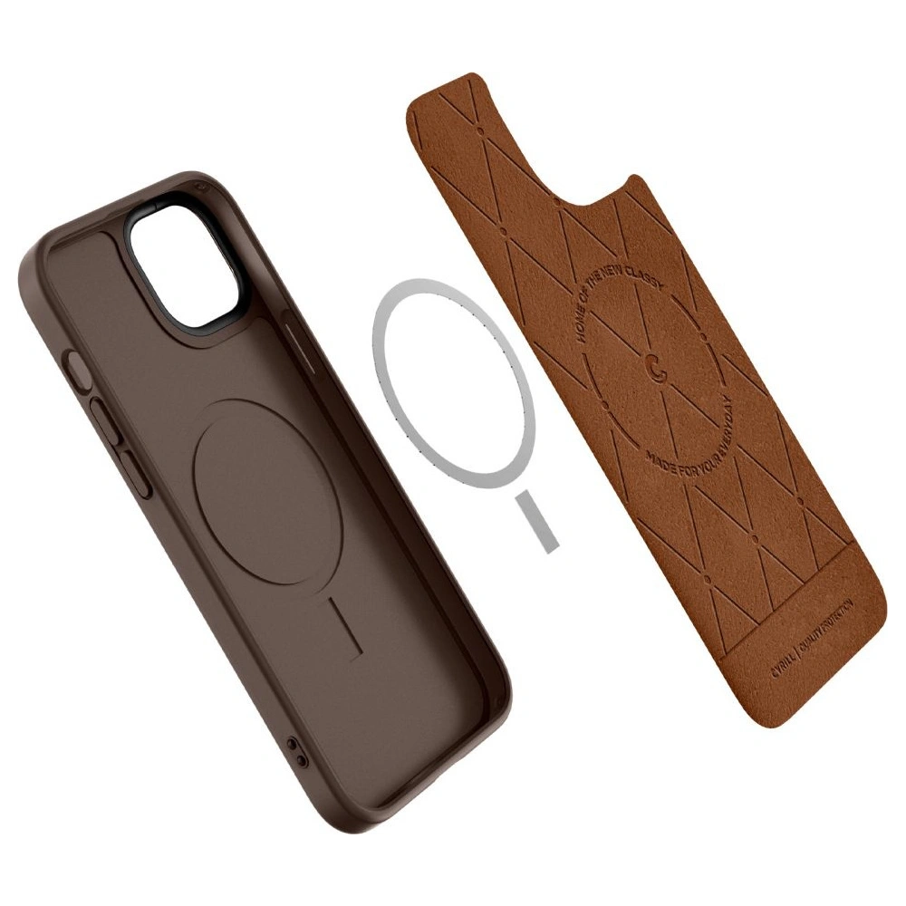 Hurtownia GSM - Etui Spigen Cyrill Kajuk Mag MagSafe Apple iPhone 14 Plus / 15 Plus Saddle Brown - SPN2478 - {ean13} - Hurt