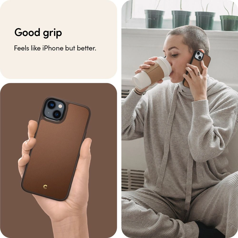 Hurtownia GSM - Case Spigen Cyrill Kajuk Mag MagSafe Apple iPhone 14 Plus / 15 Plus Sattelbraun - SPN2478 - {ean13} - Hurt