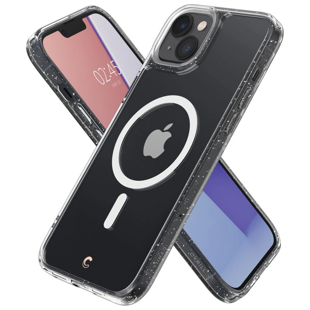 Hurtownia GSM - Etui Spigen Cyrill Shine Mag MagSafe Apple iPhone 14 Plus / 15 Plus Glitter Clear - SPN2479 - {ean13} - Hurt