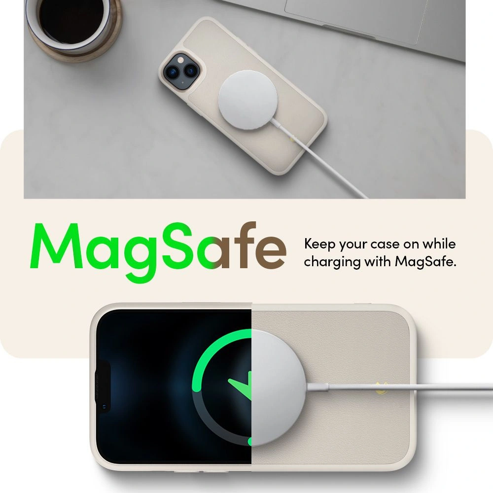 Hurtownia GSM - Etui Spigen Cyrill Kajuk Mag MagSafe Apple iPhone 14 Krém - SPN2481 - {ean13} - Hurt