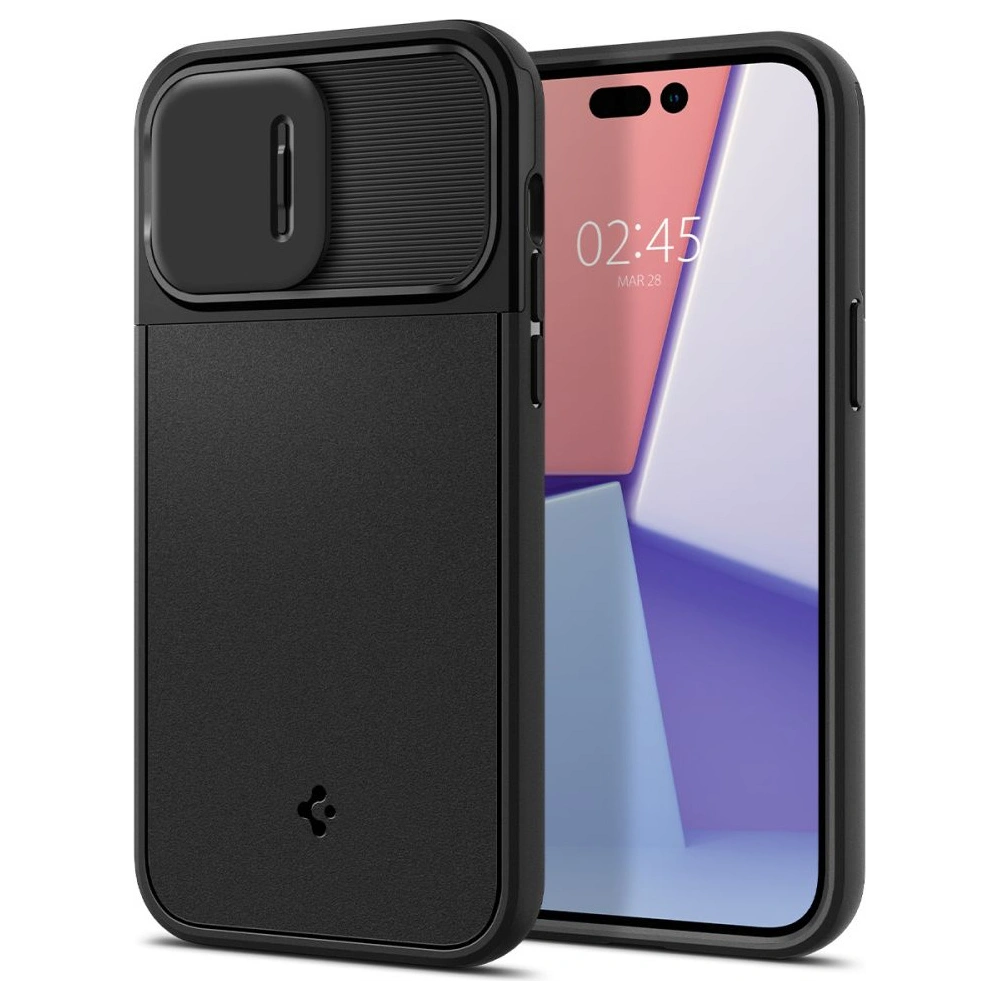 Hurtownia GSM - Case Spigen Optik Armor Mag MagSafe Apple iPhone 14 Pro Schwarz - SPN2483 - {ean13} - Hurt