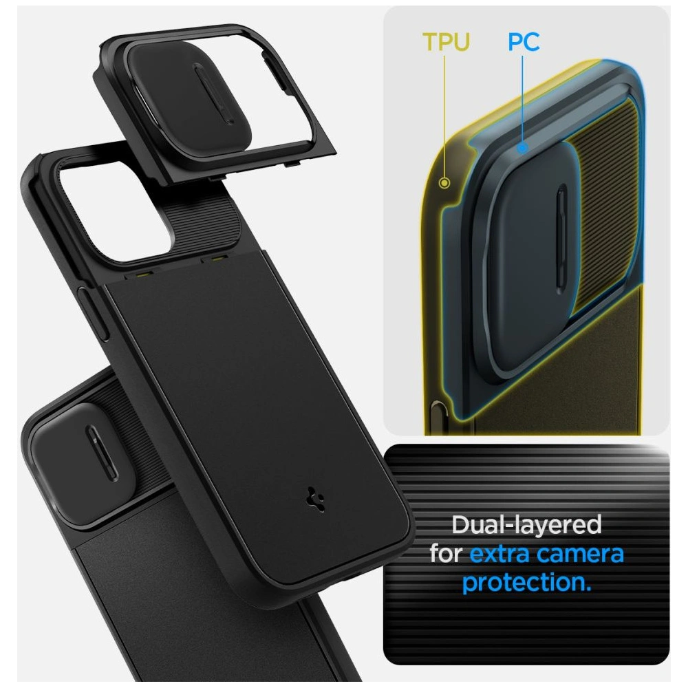 Hurtownia GSM - Case Spigen Optik Armor Mag MagSafe Apple iPhone 14 Pro Schwarz - SPN2483 - {ean13} - Hurt