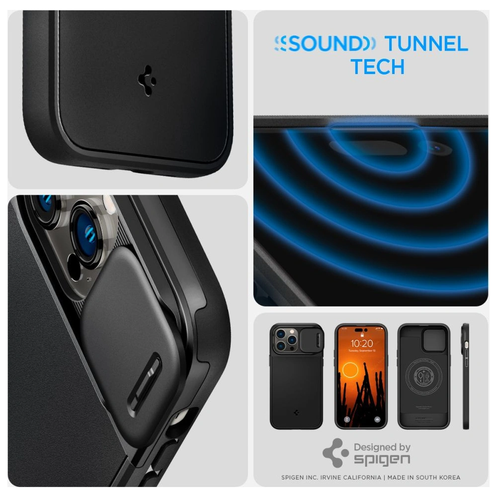 Hurtownia GSM - Case Spigen Optik Armor Mag MagSafe Apple iPhone 14 Pro Schwarz - SPN2483 - {ean13} - Hurt