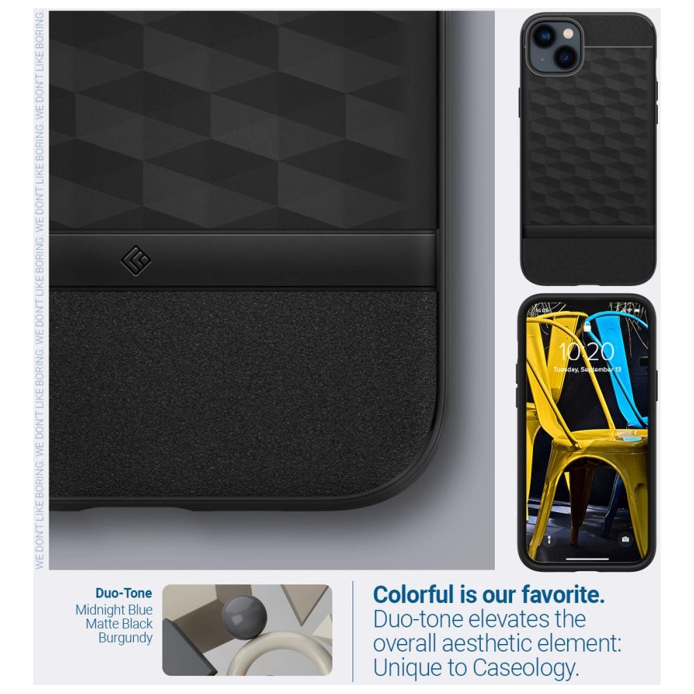 Hurtownia GSM - Etui Caseology Parallax Mag MagSafe Apple iPhone 14 Plus / 15 Plus Matná černá - CSL081 - {ean13} - Hurt