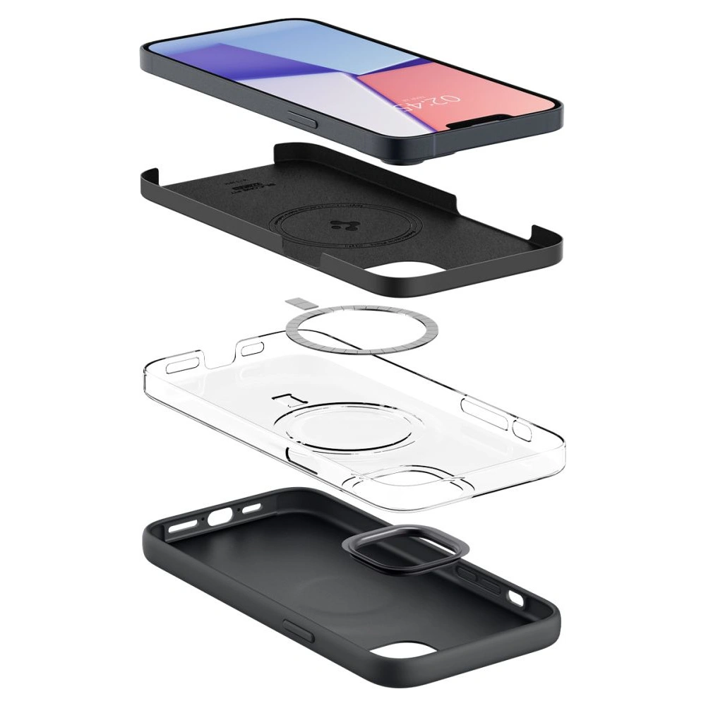 Hurtownia GSM - Etui Spigen Silicone Fit Mag MagSafe Apple iPhone 14 Plus / 15 Plus Černé - SPN2485 - {ean13} - Hurt