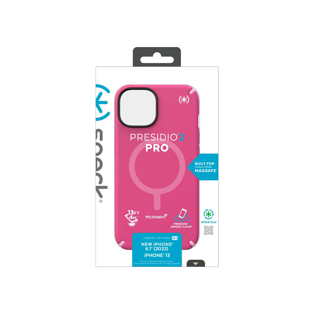 Hurtownia GSM - Etui Speck Presidio2 Pro MagSafe MICROBAN Apple iPhone 14 (Digitális rózsaszín / Virág rózsaszín / Fehér) - SPK333 - {ean13} - Hurt