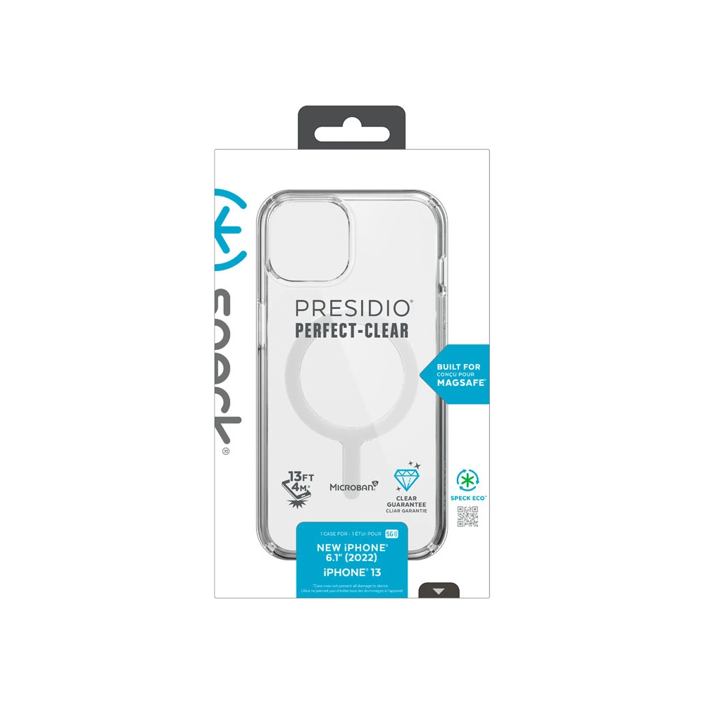 Hurtownia GSM - Etui Speck Presidio Perfect-Clear MagSafe MICROBAN Apple iPhone 14 (Clear) - SPK346 - {ean13} - Hurt