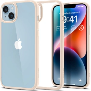 Etui Spigen Ultra Hybrid Apple iPhone 14 Homok bézs