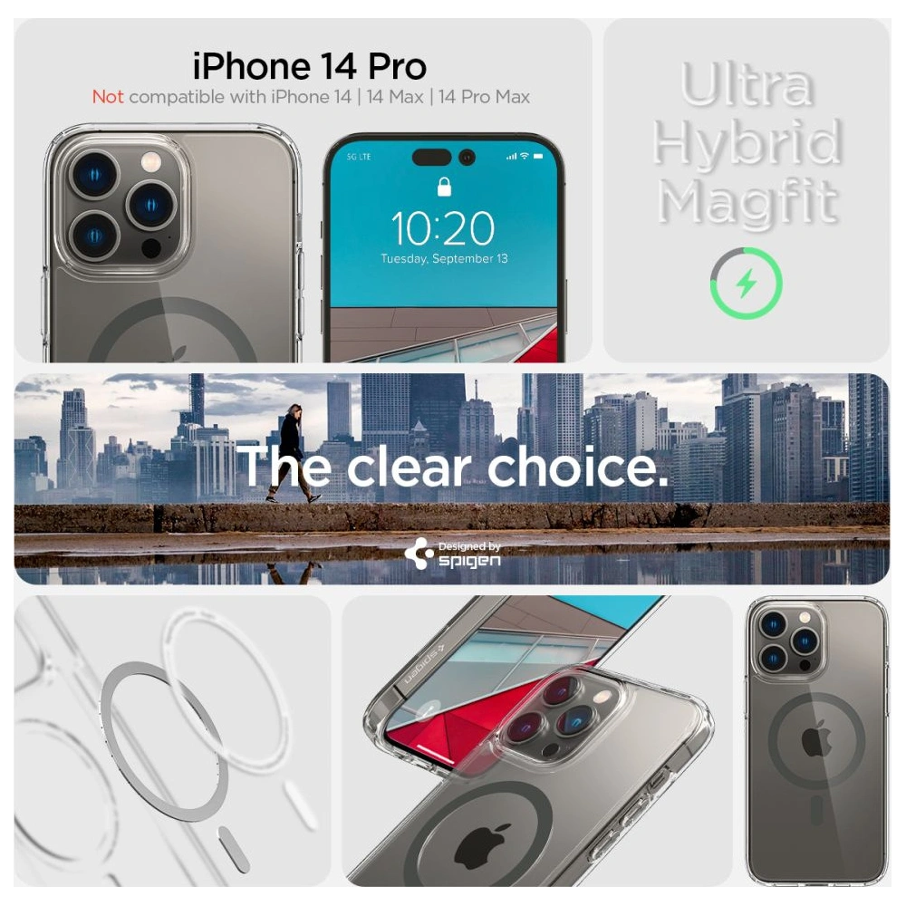 Hurtownia GSM - Etui Spigen Ultra Hybrid Mag MagSafe Apple iPhone 14 Pro Graphit - SPN2491 - {ean13} - Hurt