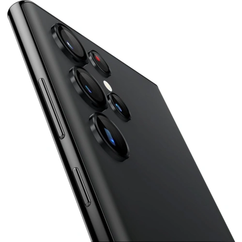 Szkło hartowane na aparat Spigen Optik.tr ez Fit Camera Protector Samsung Galaxy S22 Ultra Black [2 PACK]