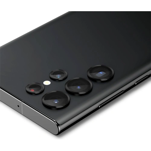 Szkło hartowane na aparat Spigen Optik.tr ez Fit Camera Protector Samsung Galaxy S22 Ultra Black [2 PACK]