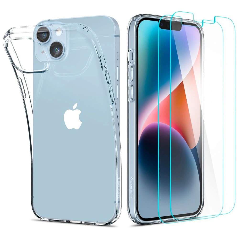 Wholesale Spigen Crystal Pack Apple iPhone 14 Plus / 15 Plus Crystal Clear - SPN2500 - {ean13} - Hurt