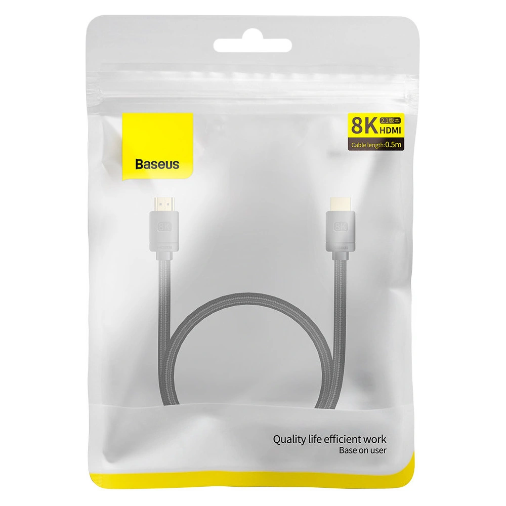 Hurtownia GSM - Kábel Baseus High Definition Series HDMI 2.1 8K 60Hz 0,5m fekete - BSU3536 - {ean13} - Hurt