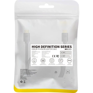 Hurtownia GSM - Cablul Baseus High Definition Series HDMI 2.1 8K 60Hz 0,5m negru - BSU3536 - {ean13} - Hurt