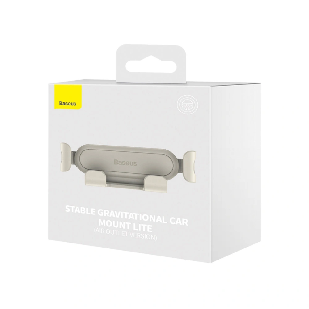 Hurtownia GSM - Uchwyt samochodowy do kratki nawiewu Baseus Stable Gravitational Car Mount Lite (Air Outlet Version) creamy-white - BSU3538 - {ean13} - Hurt