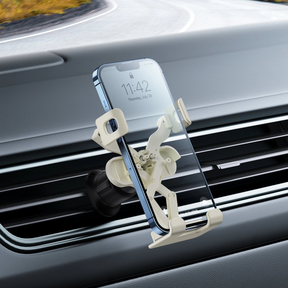 Hurtownia GSM - Auto-Luftauslass-Halterung Baseus Stable Gravitational Car Mount Lite (Air Outlet Version) cremeweiß - BSU3538 - {ean13} - Hurt