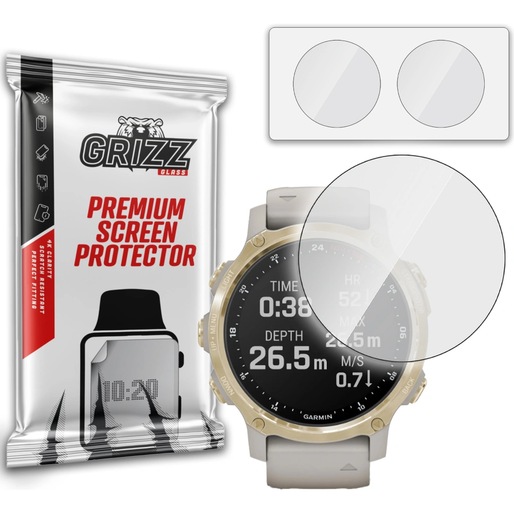 Wholesale GrizzGlass HybridGlass Garmin Descent Mk2s - GRZ3291 - {ean13} - Hurt