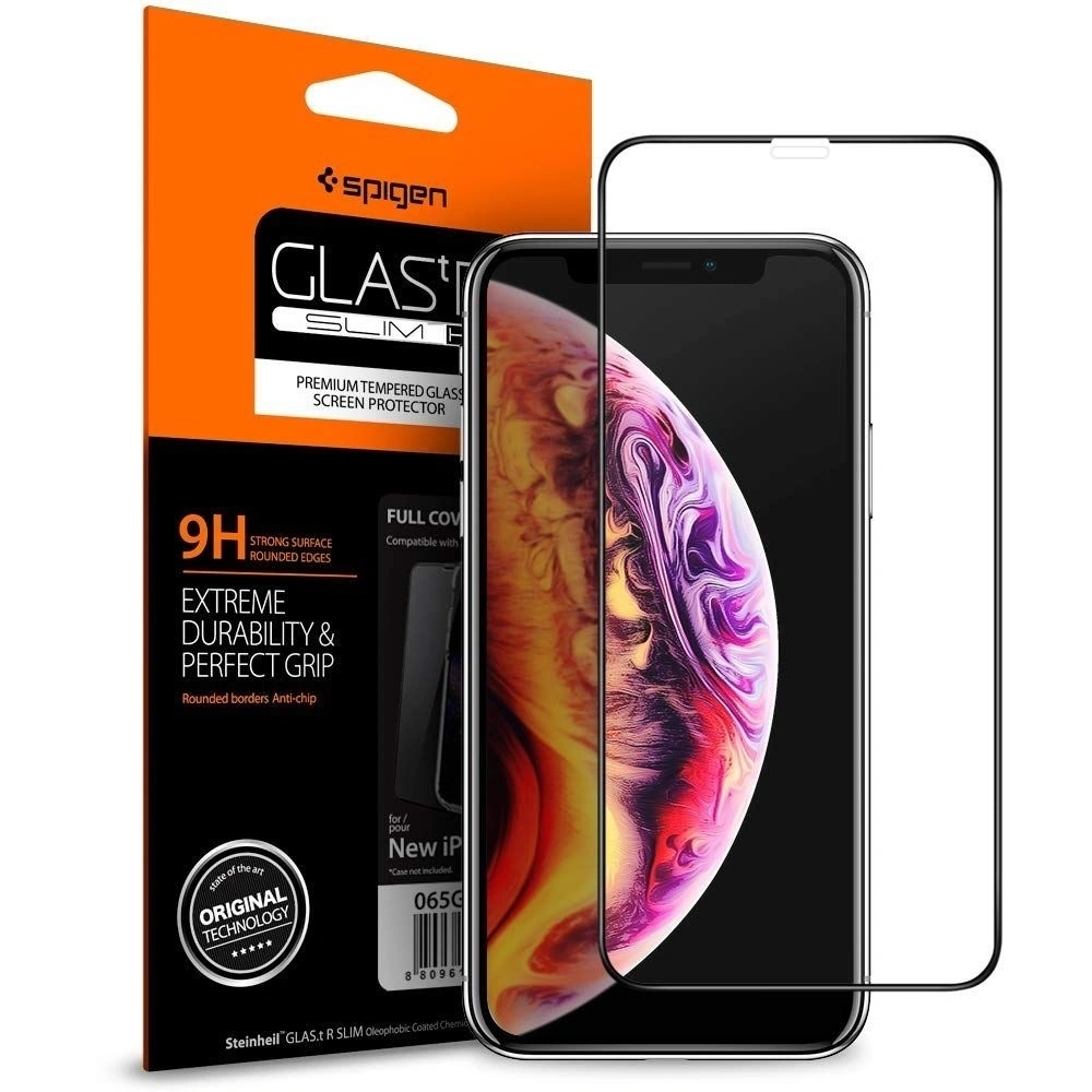 Hurtownia GSM - Tvrzené sklo Spigen GLAS.tR TC 3D Full Cover Case Friendly iPhone 11/iPhone XR - SPN423BLK - {ean13} - Hurt