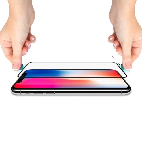 Szkło hartowane Spigen GLAS.tR TC 3D Full Cover Case Friendly iPhone 11/iPhone XR